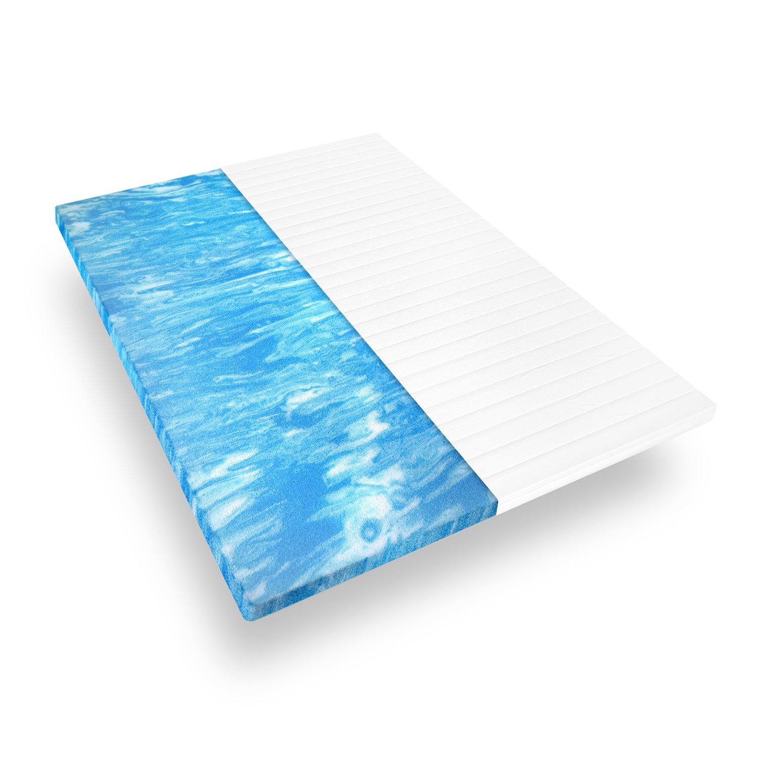Surmatelas en mousse gel 90x200 épaisseur 5 cm, Sur-matelas Housse Microfibre, Sommeil optimal, certifié OEKO TEX