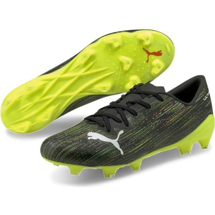 Chaussures de football Puma Ultra 2.2 FG/AG - noir/blanc/jaune - 48,5