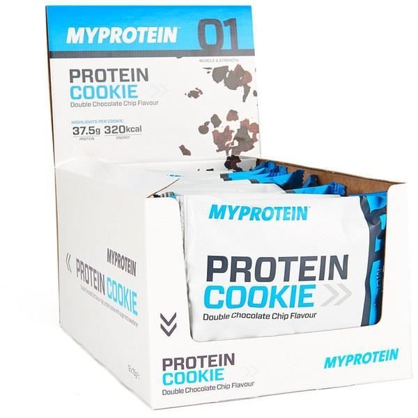 MP Max Protein Cookie, Double Chocolate Chip, Box, 12 x 75g - MyProtein