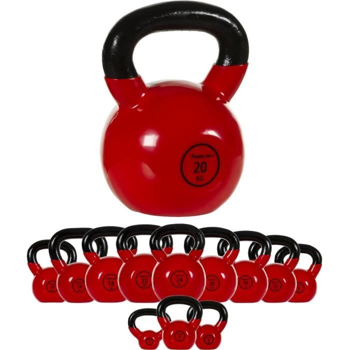 MOVIT Poids Kettlebell en fonte vinyle, 20kg