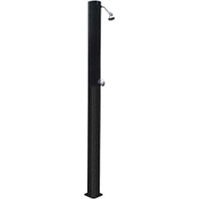 Douche solaire droite pvc noir 20l
