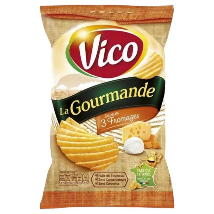 Vico - Vico Chips La Gourmande 3 Fromages 120g (lot de 6)
