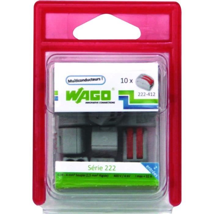 WAGO Blister de 10 bornes 2x2,5mm²