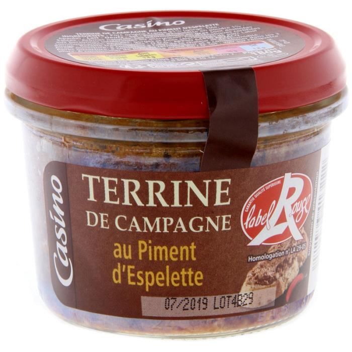 Terrine au piment d'espelette - 180g