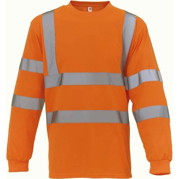 T-Shirt manches longues Yoko Haute Visibilité - orange T-Shirt manches longues Yoko Haute Visibilité - orange