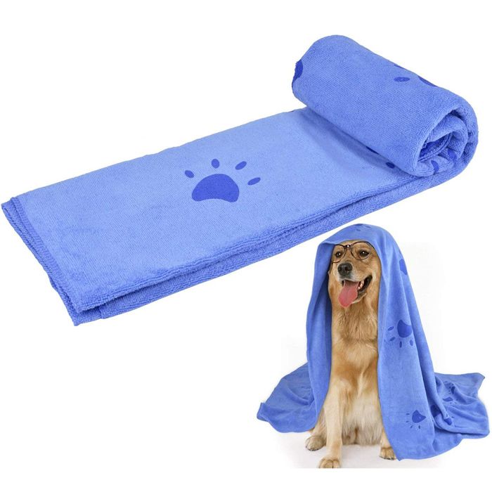 Meilleurs prix pour Serviette De Bain Pour Animaux De Compagnie Super Absorbante Serviette De Séchage Pour Chien En Microfibre Pour Petits, MoyensV