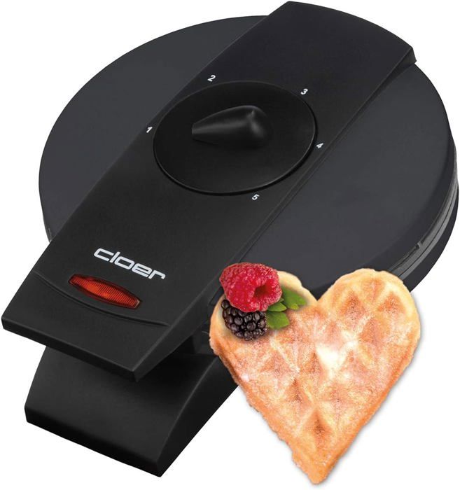 Gaufrier StarBlue Double - Pour Bols à Gaufres - 1200W - 220-240V - Prise UK Et Adaptateur EU