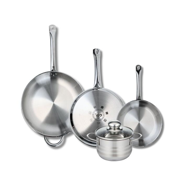 Ensemble de 3 Poêles de cuisson 24 28 et 32 cm et 1 faitout 16 cm Elo Profi Brillant Ensemble de 3 Poêles de cuisson 24 28 et 32 cm et 1 faitout 16 cm Elo Profi Brillant