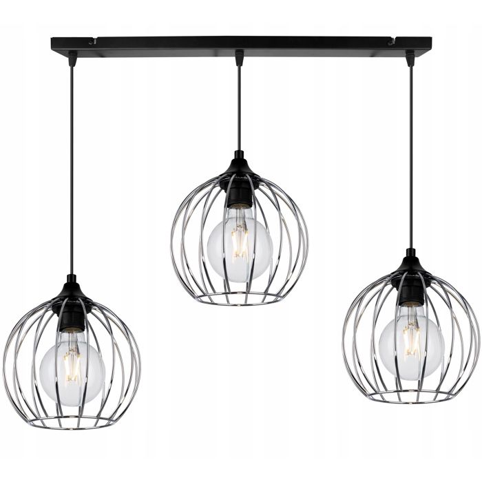 Plafonnier Suspendu - Light-Home - Toronto 2245/3/C - Métal Chrome - Réglable - 3 Ampoules E27