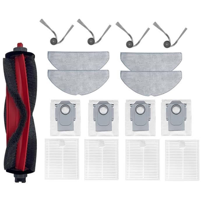 Accessoire de Rechange pour Aspirateur Robot pour Roborock Q7TF / Q7TF+ Brosse Latérale Principale Filtre Serpillière Sac à