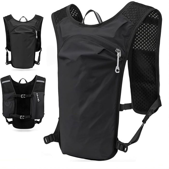 ®TONLRGY Gilet de course avec réservoir dhydratation de 1 5 L adapté au cyclisme et aux marathons 21 x 7 x 38 cm noir