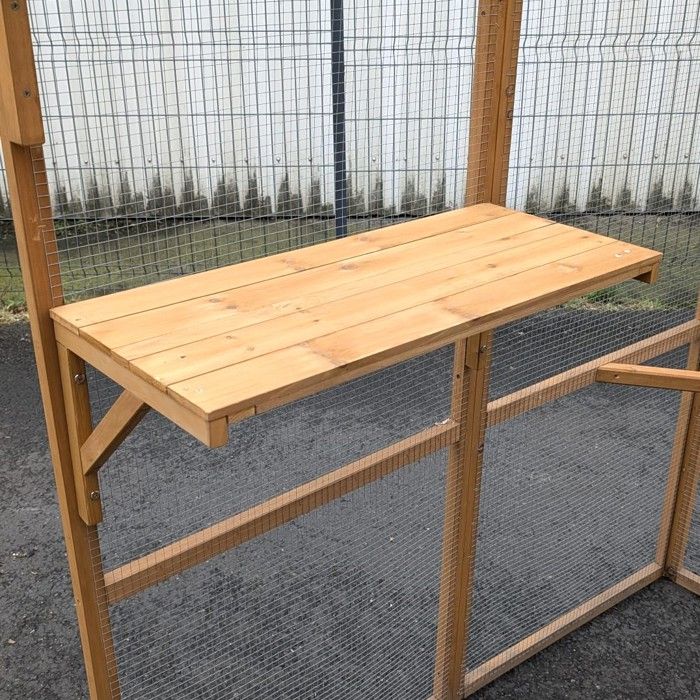 Comparer les prix de Plateforme En Bois Pour Catio Modulable Chat « Katventure »