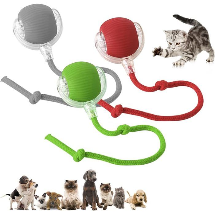 Comparer les prix de Balle Roulante Grise Automatique - Jouet Interactif Simple dEmploi pour lAmusement des Chats et Chiens JOUET