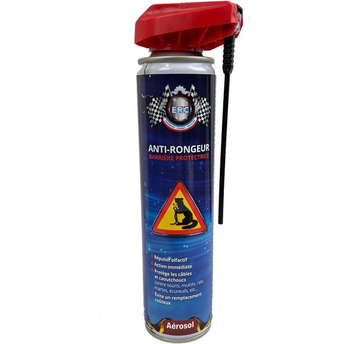 Produit anti-rongeur - Répulsif pour rats et souris - Action rapide - ERC - 300ml