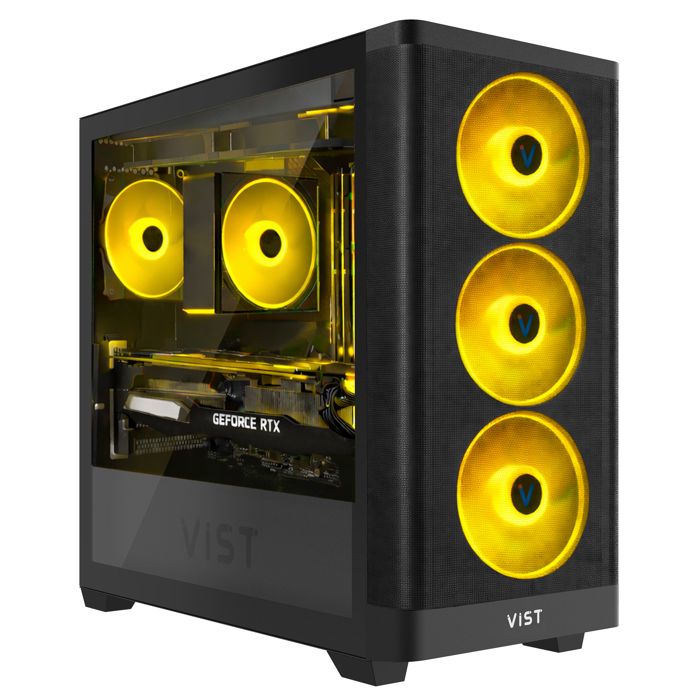 VIST PC Gaming Core Ultra 7 265KF RAM RTX 5060Ti SSD .2 WIFI Windows 11 Pro - vue 2