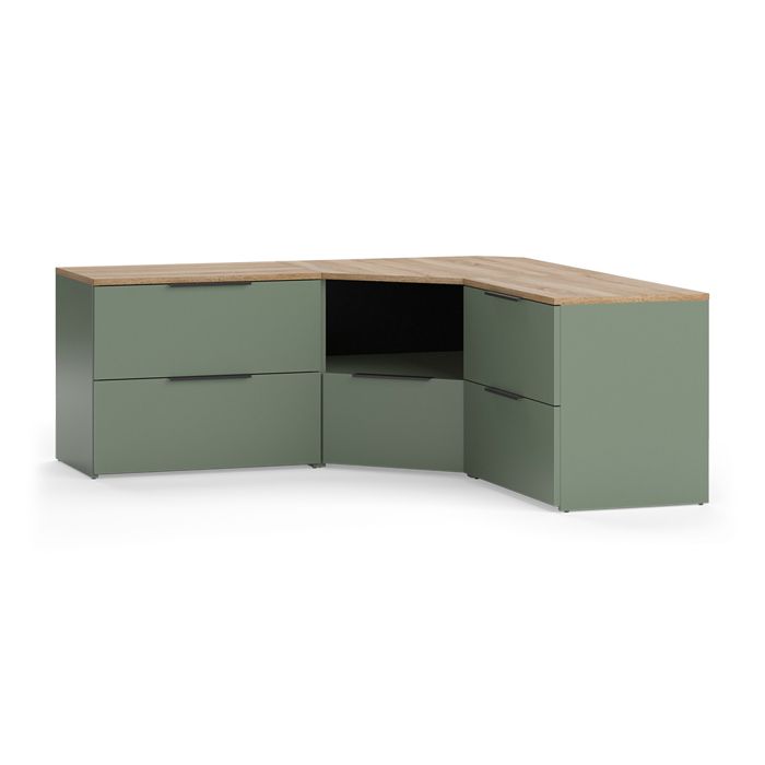 Meuble-paroi Wido 3 parties Vert Vicco 58553 Meuble-paroi Wido 3 parties Vert Vicco 58553