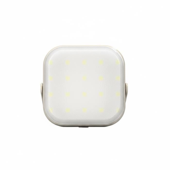 Lampe extérieure carrée blanche – Camping réparation auto urgence – 3 luminosités – Matériau résistant