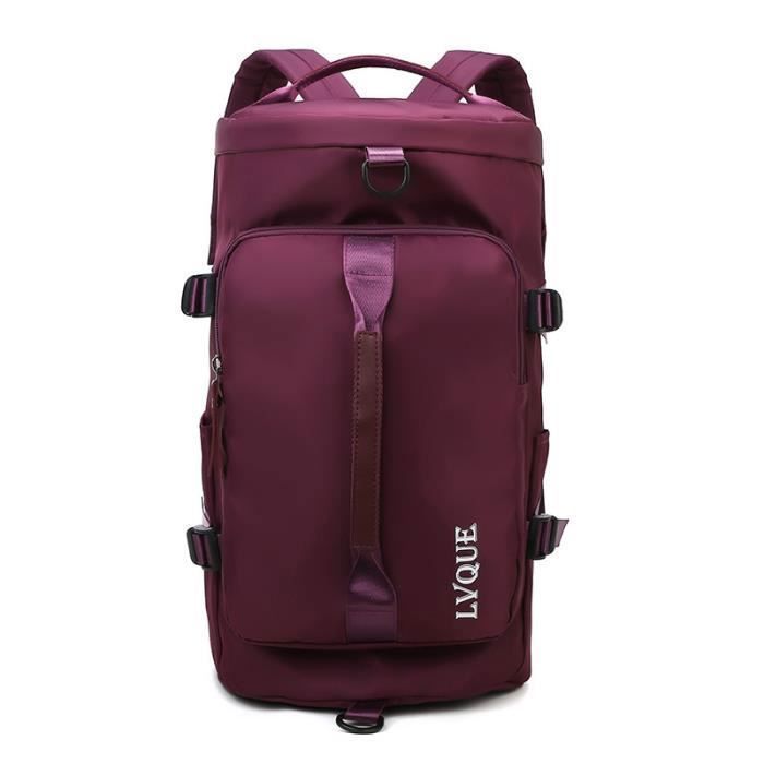 Sac de Sport avec Compartiment à Chaussures Sacs de Voyage Imperméables de Grande Capacité Sac Week-End Sac - sac à dos - Violet