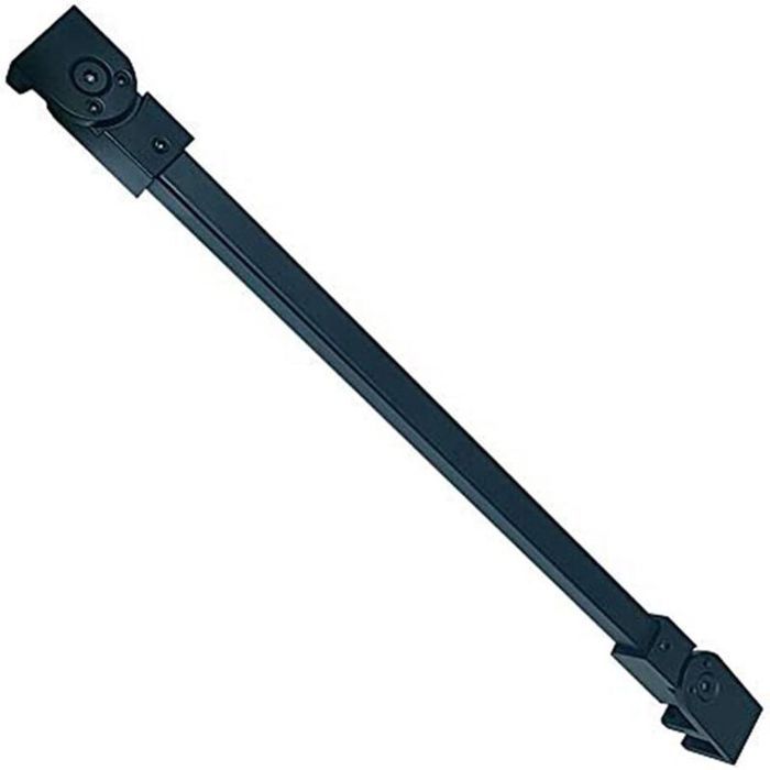 Barre support murale inox noir mat 40cm pour verre 6-10mm pour panneau douche sans cadre
