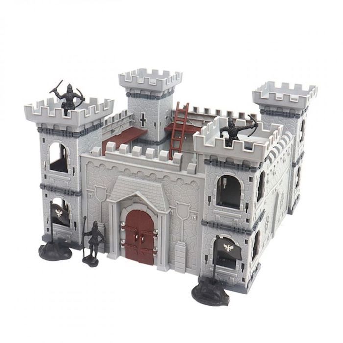 Château médiéval avec figurines Fokelyi en plastique multicolore ACCESSOIRES FABRICATION MAISON