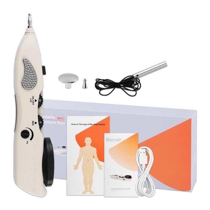 Stylo De Massage Acupuncture Numérique - Stimulateur Rechargeable, Affichage Digital - Neuf GLOBAL