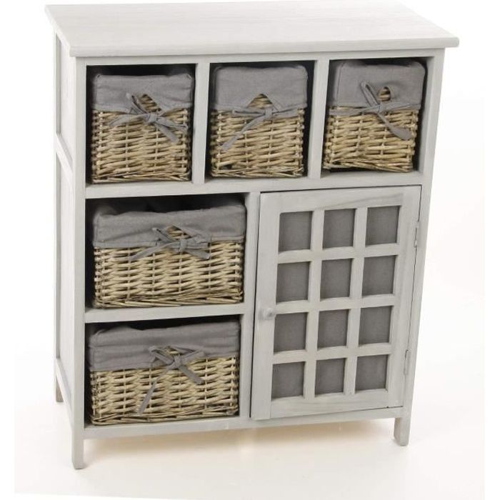 Panier en paille gifi shop