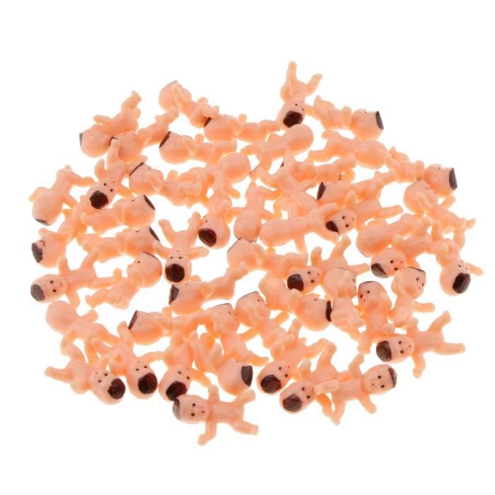 150 Pieces 1 Inchmini Bebes En Plastique Poupee Bebe Nouveau Ne Pour Cadeaux De Fete De Naissance Cdiscount Jeux Jouets