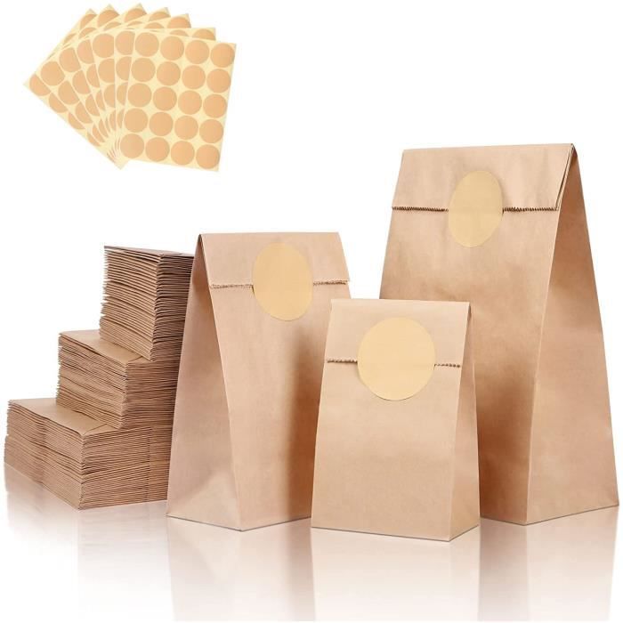 5Pcs Grand Sac Cadeau en Papier Kraft Carré Sachets Emballage avec Poignées  Shopping Bag Poche Cadeau pour Fleur Gâteau Fête 353 - Cdiscount Beaux-Arts  et Loisirs créatifs