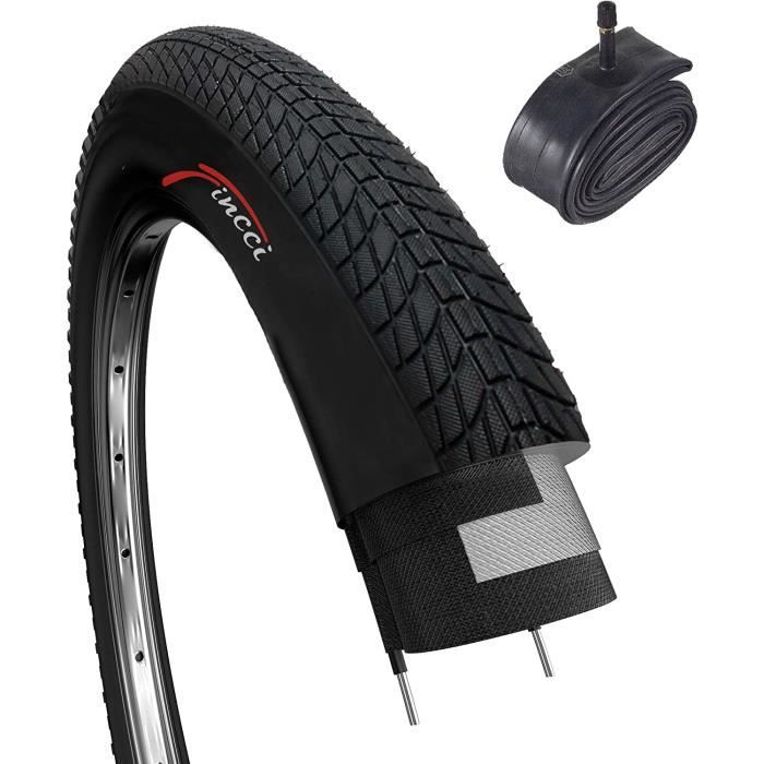 Set Pneu 20x1.75 Pouces 47 406 avec Chambre a Air 20 Pouces de Valve Schrader pour VTT BMX ou Enfant Velo Bicyclette Pneus 20 J145 Cdiscount Sport