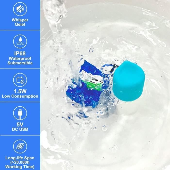 Pompe De Rechange Pour Fontaine à Eau Animaux – Silencieuse, 12V, Câble 1,5 M, Compatible Avec De Nombreux Modèles