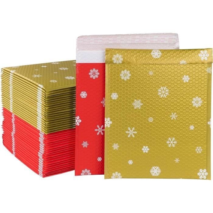 30 Enveloppes Bulles Rembourrées 130x205+40mm - Taille Pratique 5x8 Pouces, Pour Envois Sécurisés