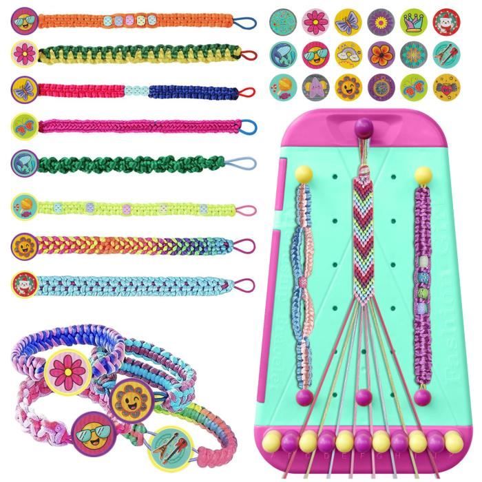 Kit dartisanat de Bracelet damitié pour Filles 6-12 ans DIY Kit Créatif Enfant Jouet Fabrication de Bracelets