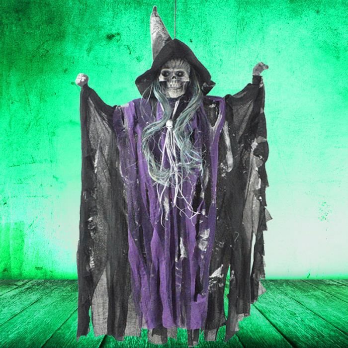 180cm Halloween Suspendus Fantôme Décoration, Squelette Fantôme Avec