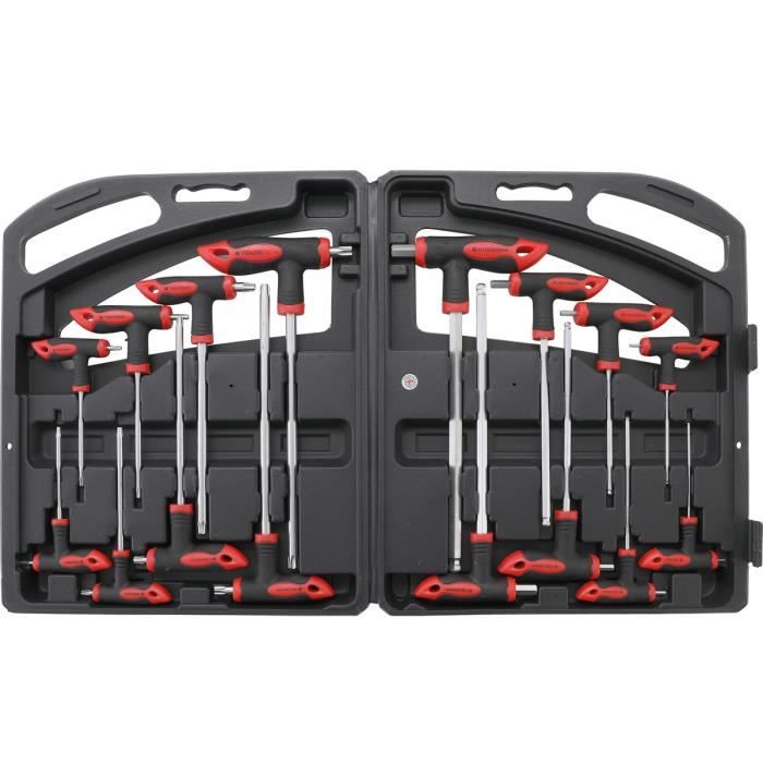 Cles 6 Pans Et Torx Avec Poignee En T Jeu De 16 Tournevis En T Achat Vente Cle Allen Cles 6 Pans Et Torx Avec Cdiscount