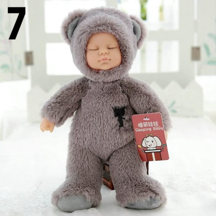 Bebe Nounours 25 Cm Ours Gris Peluche Pyjama Cdiscount Jeux Jouets