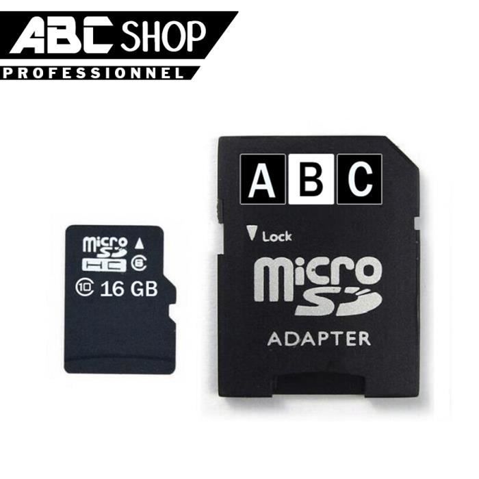 Micro Carte SD 16Go Class 10