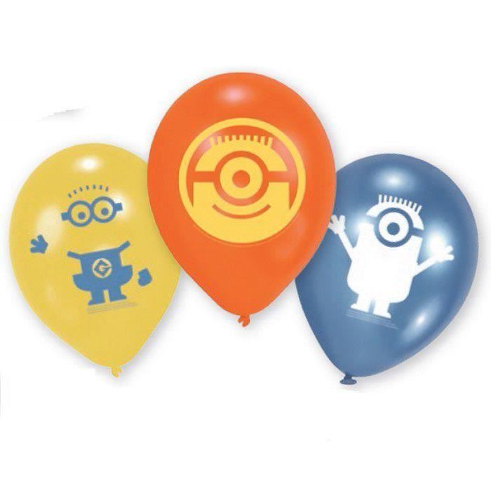 Lot De 6 Ballons Les Minions Deco Anniversaire Achat Vente Ballon Decoratif Cdiscount