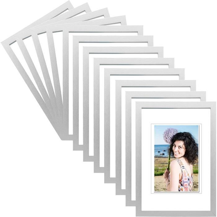 Lot De 12 Cadres Photo Magnétiques Pour Photos De 10 X 15 Cm