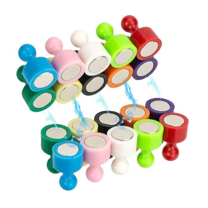 Lot De 20 Aimants Réfrigérateur Animaux Pour Enfants – Jouets Éducatifs Magnétiques – Dès 3 Ans – Motifs Kawaii – Cadeau Garçon Fille
