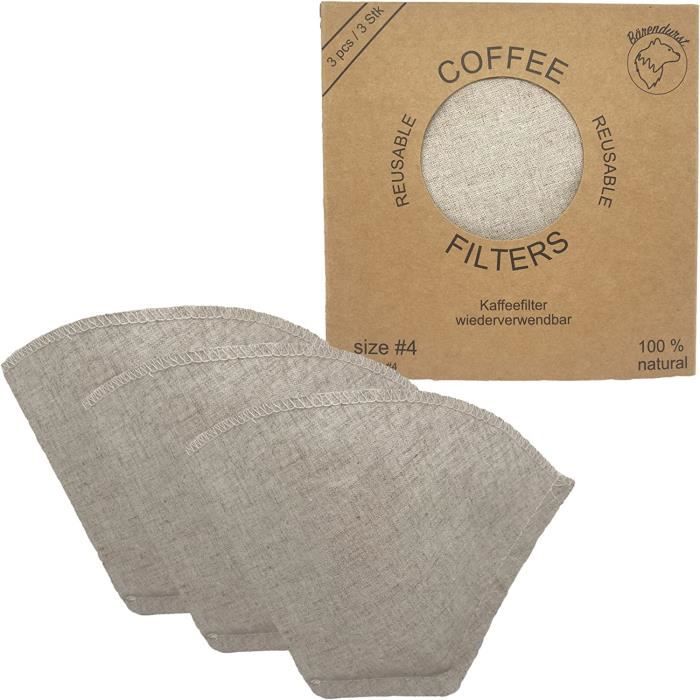 ® Lot de 3 filtres à café réutilisables 100 naturels Filtre permanent — free download