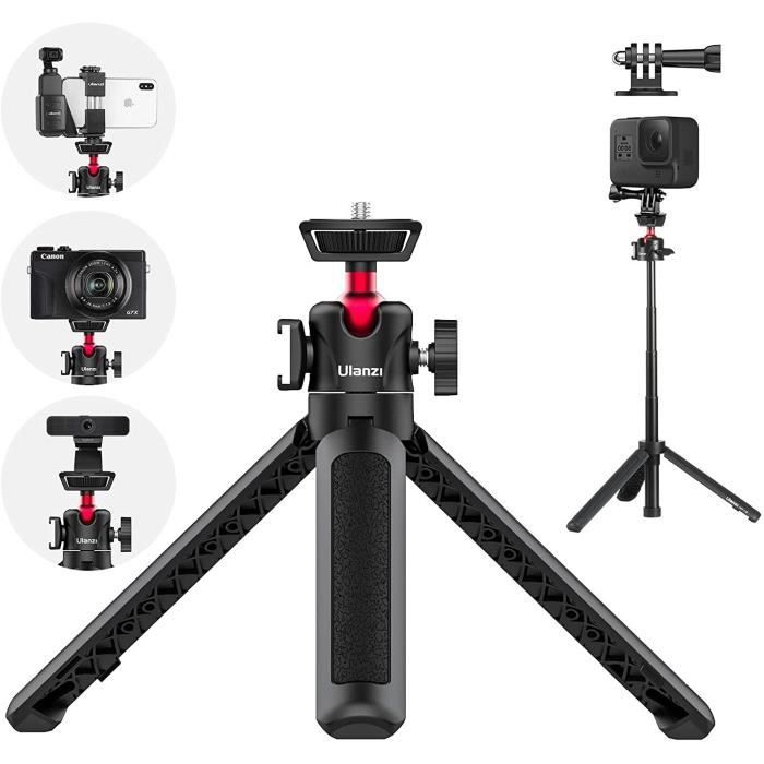 Trépied Mini Vlog Ulanzi MT-16 - Ultra Léger, Extensible 22 à 44 Cm, Parfait Pour Smartphone Et Appareil Photo