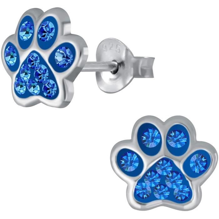 Boucles D'oreilles Coccinelle Argent 925 Rhodié Boucles D'oreilles Coccinelle - Argent Sterling 925 - Pour Fille - Avec Boîte Cadeau - Sécurité Et Style Boucles Coccinelle