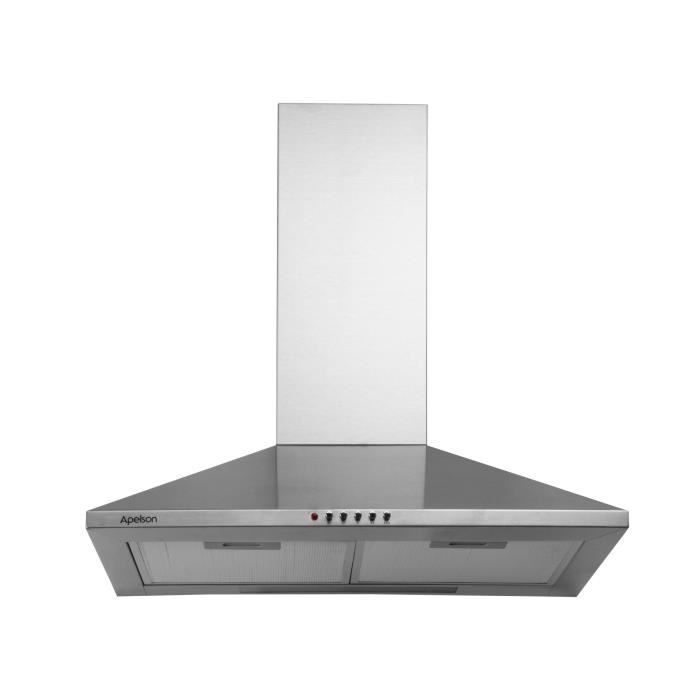 Apelson Helia 600 Hotte Pyramide 60cm Inox Achat Vente Hotte Cdiscount