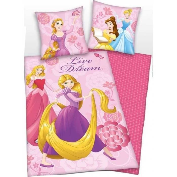 Couette Jumeau (Twin) Elegant Home - Motif Princesse, Château, Conte De Fées Multicolore - Neuf
