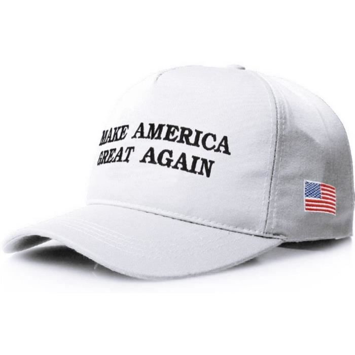 Casquette de baseball unisexe CATOP Slogan de la campagne présidentielle de Donald Trump « Make America Great Again » 