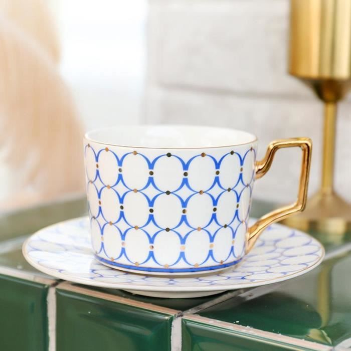 Service à Café Porcelaine 6 Personnes Style Campagne Shabby Chic Blanc - Neuf Complet