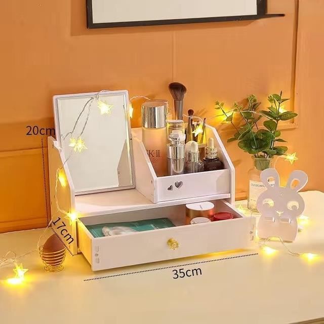 Miroir De Table Vintage Ovale Sur Pied - Miroir Maquillage Rotatif En Métal - Déco Salle De Bain
