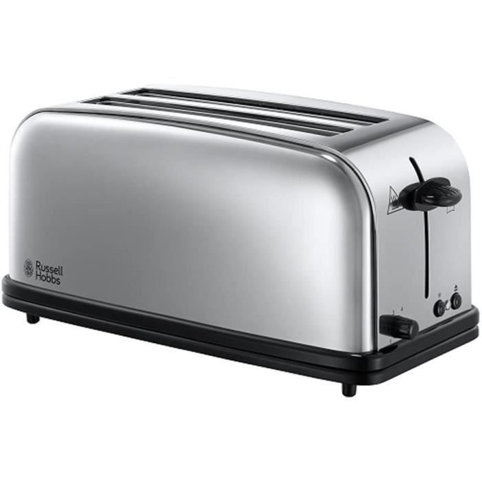 Russell Hobbs Toaster Grille Pain 1600W. 2 Longues Fentes. Chauffe