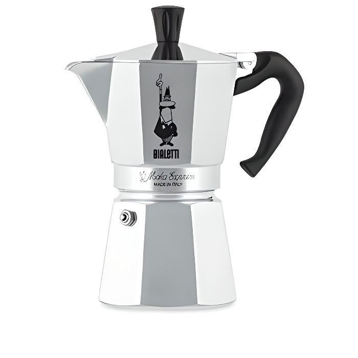 Bialetti 1162 Bialetti-1163-Moka Express-Cafetière Italienne, Aluminium,  Argent, 6 Tasses 06800 - Cdiscount Electroménager