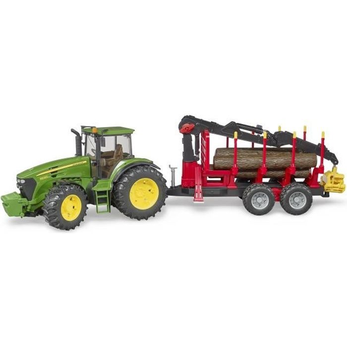 Tracteur JOHN DEERE 7930 avec remorque et rondins - BRUDER - Puissant et  fonctionnel - Cdiscount Jeux - Jouets